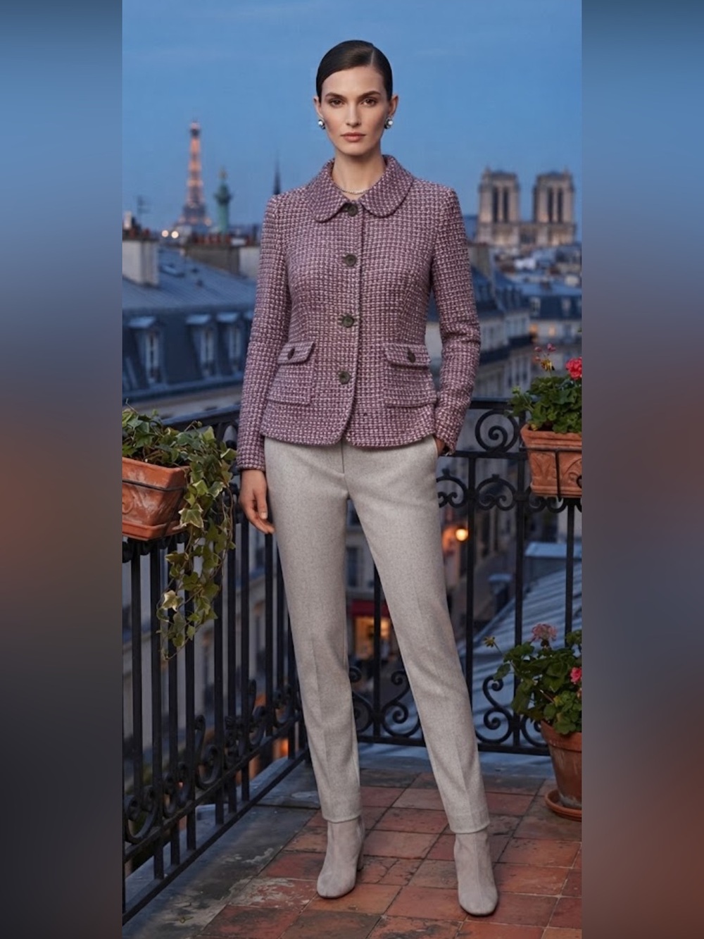 NWOT Talbots Boucle Wool Blend Quite Luxury Blazer Jacket - Picture 2 of 11